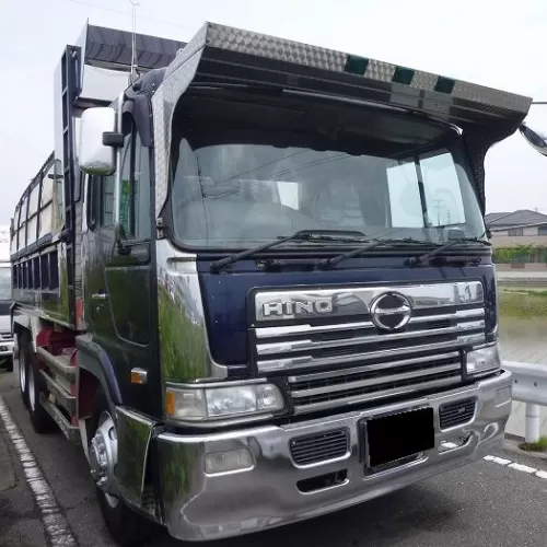 日野 プロフィア 10ｔダンプ 車検23年8月PMマフラー 中古トラックのサムネイル