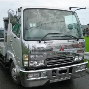 【中古トラック】ハイジャッキセルフローダー入庫　三菱ふそうファイター１５年のサムネイル